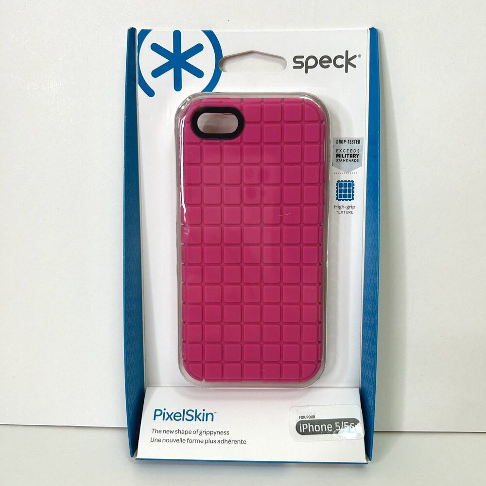 Speck Apple iPhone 5 5S 2016 Pixel Skin Cover Case Pink -NEW